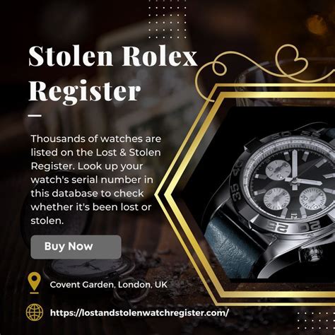 how to register my new rolex|stolen rolex database.